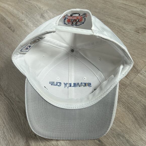 Vintage 1998 Detroit Red Wings Hat Snapback NHL White Stanley Cup Logo 7 Cap - Picture 3 of 8